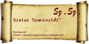 Szalai Szaniszló névjegykártya